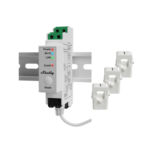 Shelly Pro 3EM, medidor de energía